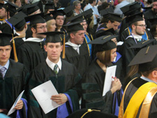 The University of Scranton conferred 700 master’s degrees and 46 doctoral degrees at its 2011 Graduate Commencement Ceremony on campus on Saturday, May 28.