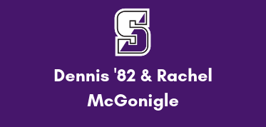 Scranton S with "Dennis '82 & Rachel McGonigle"