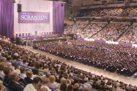 The University of Scranton will live video stream five of its 2015 commencement events.